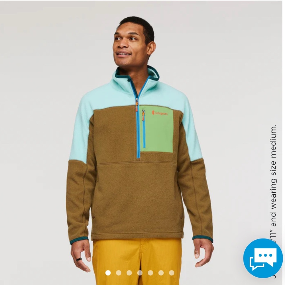 - NWT: COTOPAXI Men’s Abrazo Half-zip jacket